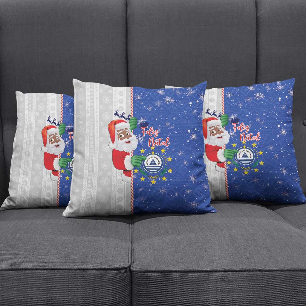 Cape Verde Christmas Pillow Cover Black Santa Felix Natal