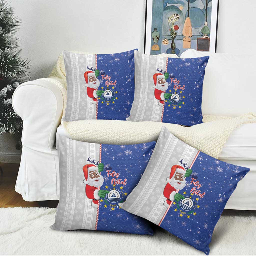 Cape Verde Christmas Pillow Cover Black Santa Felix Natal