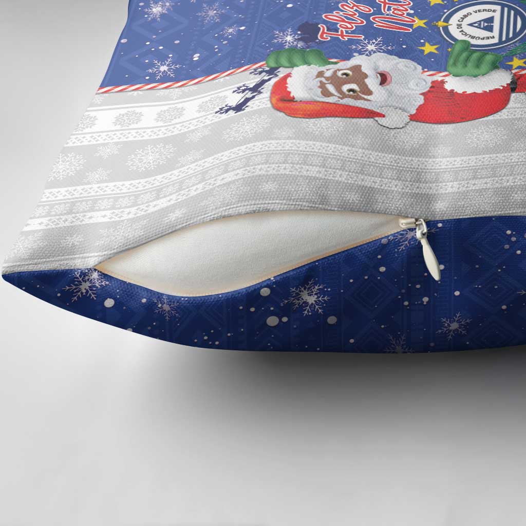 Cape Verde Christmas Pillow Cover Black Santa Felix Natal
