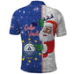 Afro Christmas in Cape Verde Polo Shirt Black Santa Felix Natal - African Pride