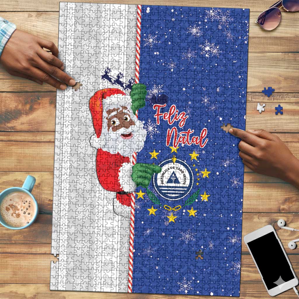 Cape Verde Christmas Puzzle Black Santa Felix Natal