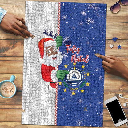 Cape Verde Christmas Puzzle Black Santa Felix Natal