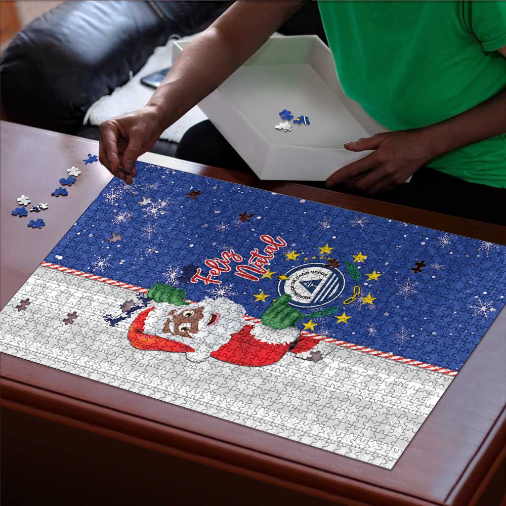 Cape Verde Christmas Puzzle Black Santa Felix Natal
