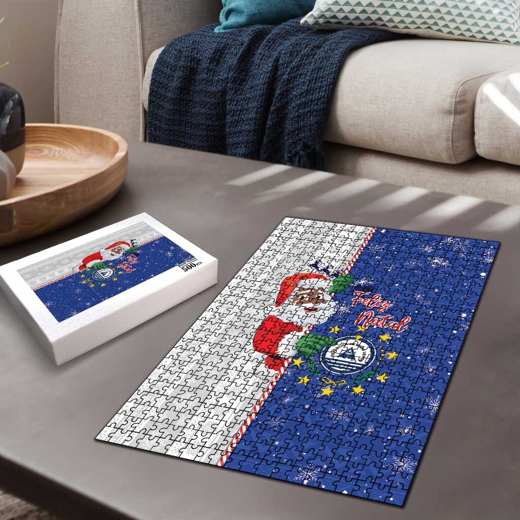 Cape Verde Christmas Puzzle Black Santa Felix Natal