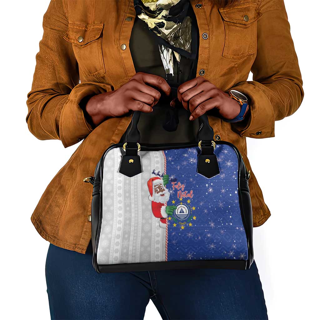 Afro Christmas in Cape Verde Shoulder Handbag Black Santa Felix Natal - African Pride