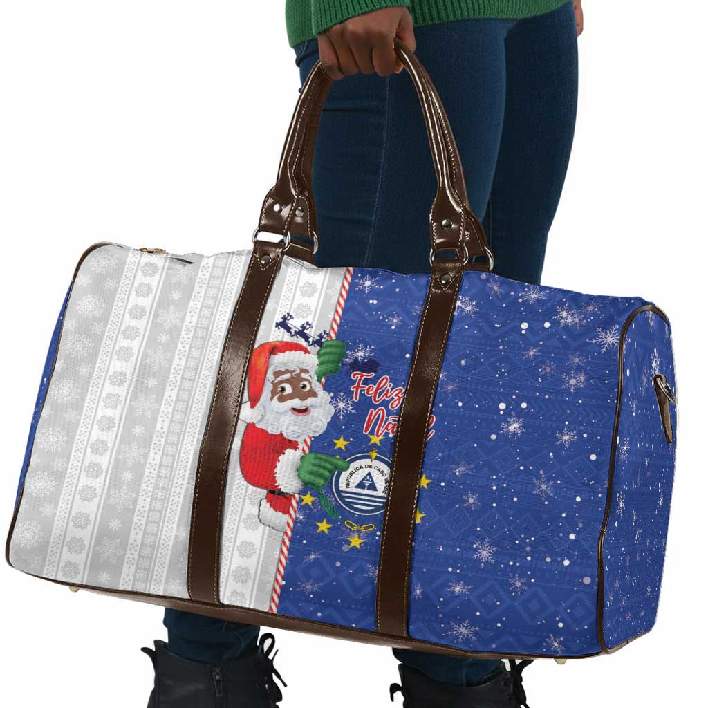 Cape Verde Christmas Travel Bag Black Santa Felix Natal