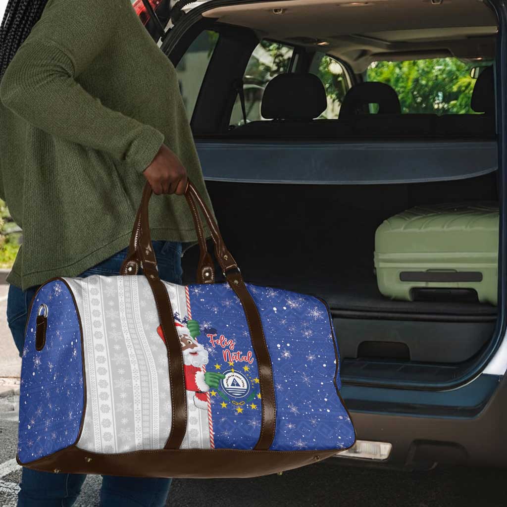 Cape Verde Christmas Travel Bag Black Santa Felix Natal