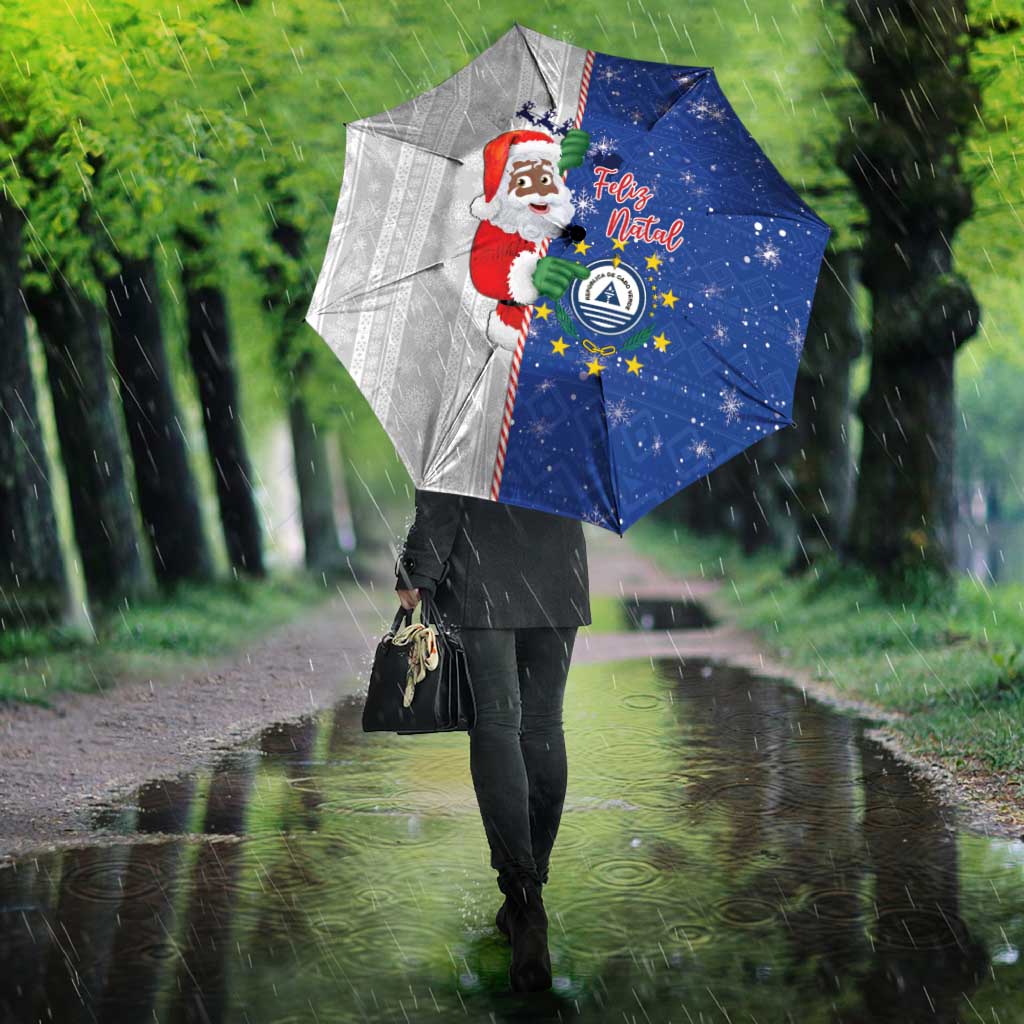 Cape Verde Christmas Umbrella Black Santa Felix Natal