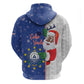 Afro Christmas in Cape Verde Zip Hoodie Black Santa Felix Natal - African Pride