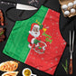 Burkina Faso Christmas Apron Black Santa Joyeux Noel