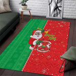 Afro Christmas in Burkina Faso Area Rug Black Santa Joyeux Noel - African Pride