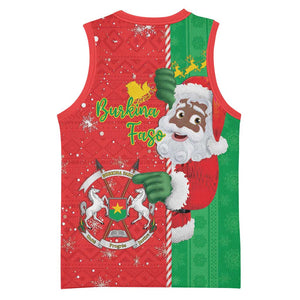 Afro Christmas in Burkina Faso Basketball Jersey Black Santa Joyeux Noel LT15