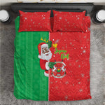 Afro Christmas in Burkina Faso Bedding Set Black Santa Joyeux Noel - African Pride