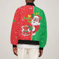 Afro Christmas in Burkina Faso Bomber Jacket Black Santa Joyeux Noel - African Pride