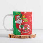Burkina Faso Christmas Ceramic Mug Black Santa Joyeux Noel