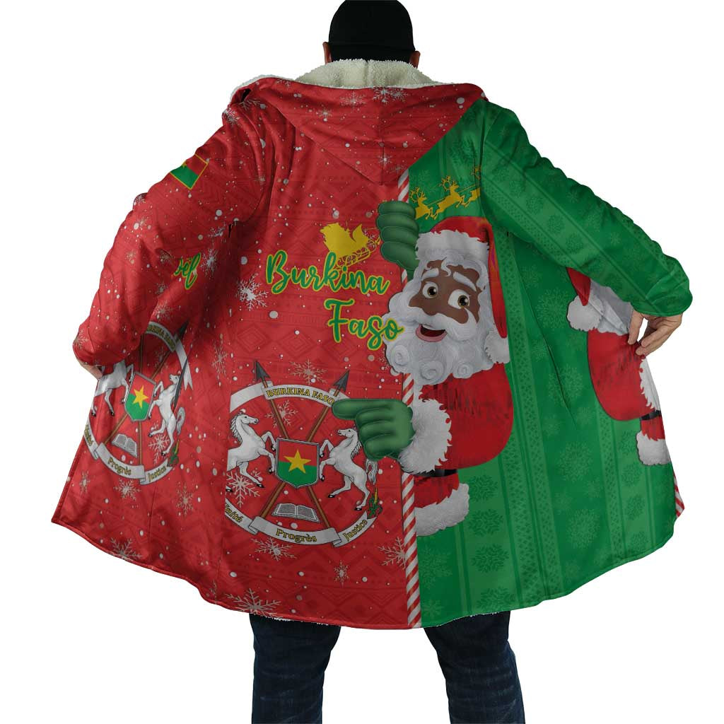 Burkina Faso Christmas Cloak Black Santa Joyeux Noel