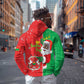 Afro Christmas in Burkina Faso Hoodie Black Santa Joyeux Noel - African Pride