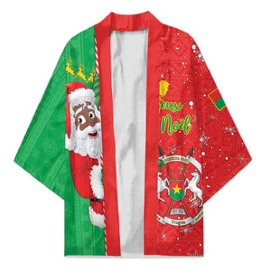 Burkina Faso Christmas Kimono Black Santa Joyeux Noel