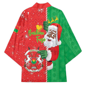Burkina Faso Christmas Kimono Black Santa Joyeux Noel