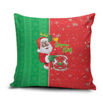 Burkina Faso Christmas Pillow Cover Black Santa Joyeux Noel