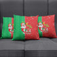 Burkina Faso Christmas Pillow Cover Black Santa Joyeux Noel