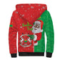 Afro Christmas in Burkina Faso Sherpa Hoodie Black Santa Joyeux Noel - African Pride