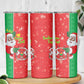 Afro Christmas in Burkina Faso Skinny Tumbler Black Santa Joyeux Noel - African Pride