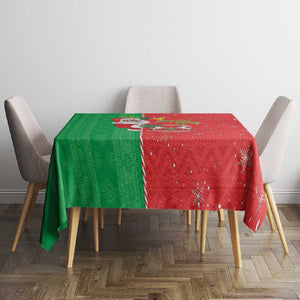 Afro Christmas in Burkina Faso Tablecloth Black Santa Joyeux Noel - African Pride