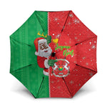 Burkina Faso Christmas Umbrella Black Santa Joyeux Noel