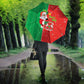 Burkina Faso Christmas Umbrella Black Santa Joyeux Noel