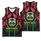 Afro Burkina Faso Republic Day Basketball Jersey Coat Of Arms With Rose - Sporty Style LT15
