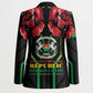 Burkina Faso Republic Day Blazer Coat Of Arms With Rose
