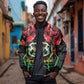 Afro Burkina Faso Republic Day Bomber Jacket Coat Of Arms With Rose - Sporty Style - African Pride