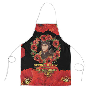 George Hardy Tuskegee Memorial Apron Red Tail Pilots Legacy of Courage