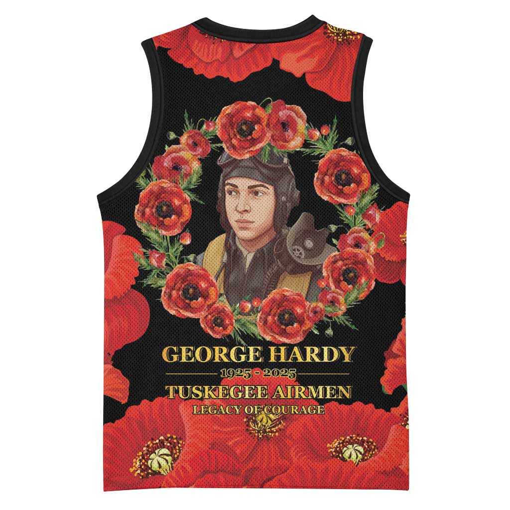 George Hardy Tuskegee Red Tail Pilots Basketball Jersey Legacy of Courage LT15
