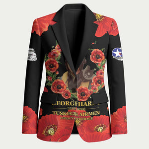 George Hardy Tuskegee Memorial Blazer Red Tail Pilots Legacy of Courage