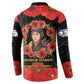 George Hardy Tuskegee Memorial Button Sweatshirt Red Tail Pilots Legacy of Courage
