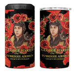 George Hardy Tuskegee Red Tail Pilots 4 in 1 Can Cooler Tumbler Legacy of Courage - African Pride