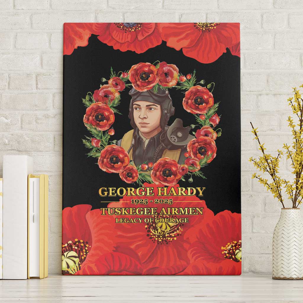 George Hardy Tuskegee Red Tail Pilots Canvas Wall Art Legacy of Courage - African Pride