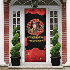 George Hardy Tuskegee Memorial Door Cover Red Tail Pilots Legacy of Courage