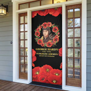 George Hardy Tuskegee Memorial Door Cover Red Tail Pilots Legacy of Courage