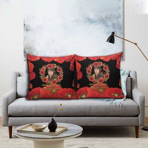 George Hardy Tuskegee Memorial Pillow Cover Red Tail Pilots Legacy of Courage