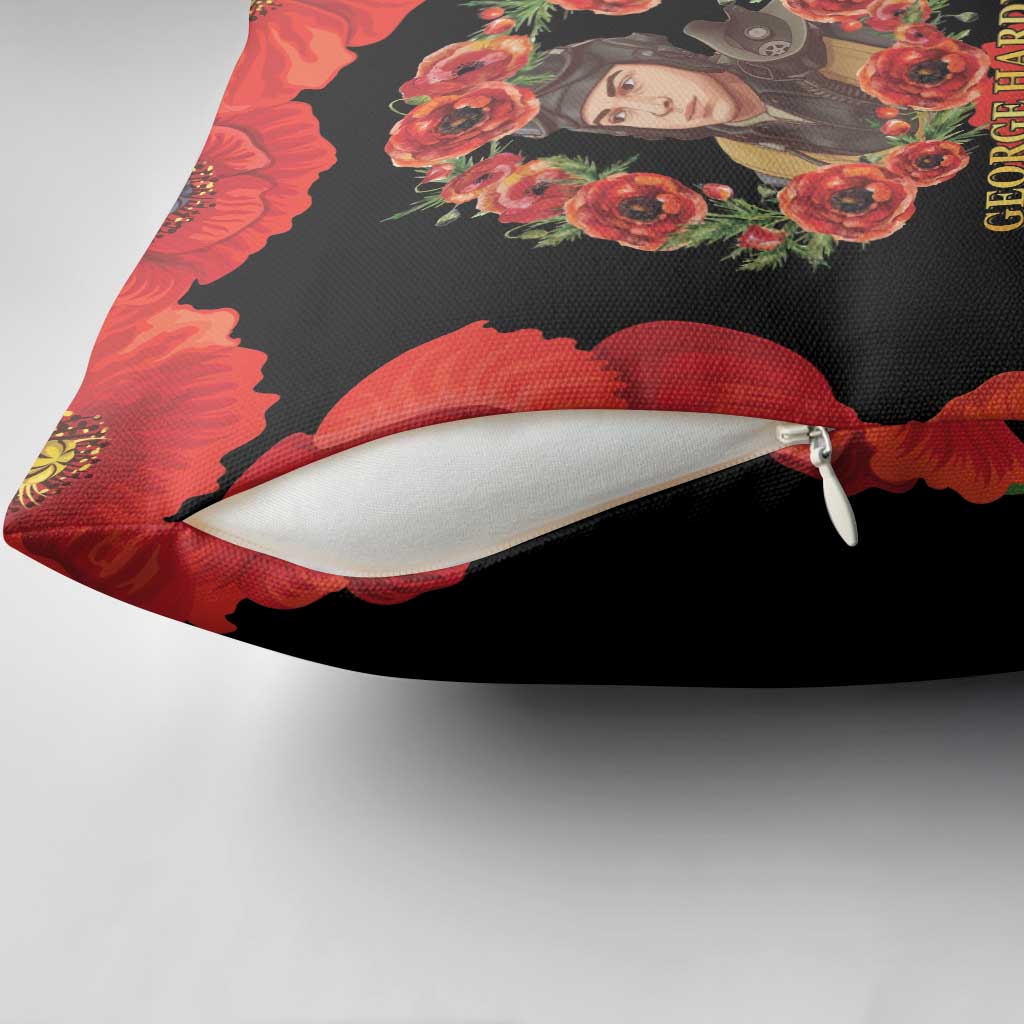George Hardy Tuskegee Memorial Pillow Cover Red Tail Pilots Legacy of Courage