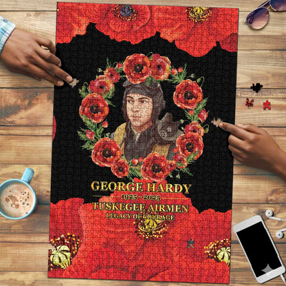 George Hardy Tuskegee Memorial Puzzle Red Tail Pilots Legacy of Courage