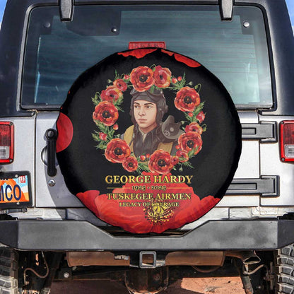 George Hardy Tuskegee Red Tail Pilots Spare Tire Cover Legacy of Courage - African Pride