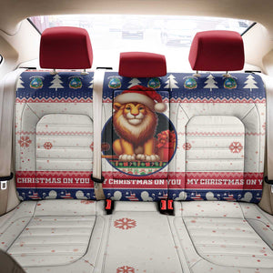 Liberia Christmas Back Car Seat Cover African Lion Santa