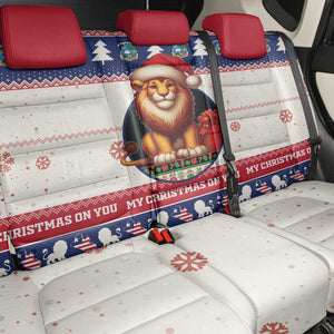 Liberia Christmas Back Car Seat Cover African Lion Santa