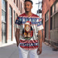 Liberia Christmas Baseball Jersey African Lion Santa