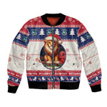 Liberia Christmas Bomber Jacket African Lion Santa