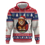 Liberia Christmas Hoodie African Lion Santa